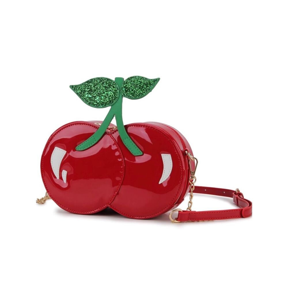 NEW Cherry Crossbody Bag - Red & Green